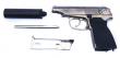 We Makarov Silenced Silver - Chrome Version GBB Gas Blow Back by We